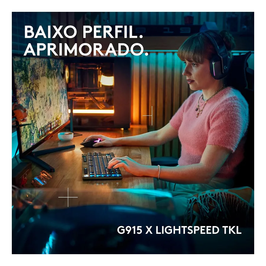 Teclado Logitech G915 TKL, imagem 3