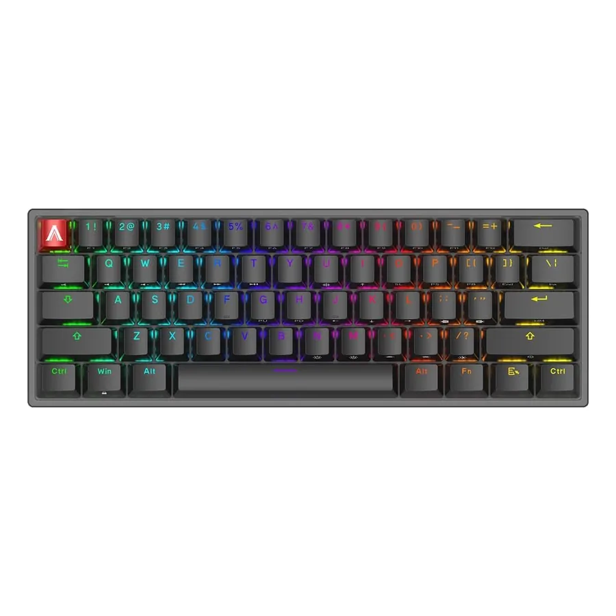 Teclado AOC AGK600 60% com Cherry MX Red e RGB 360°