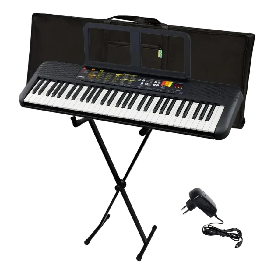 Yamaha PSR-F52 com suporte X