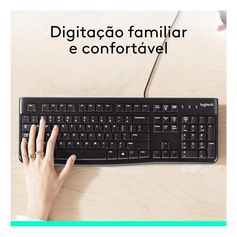 Detalhe das teclas do K120