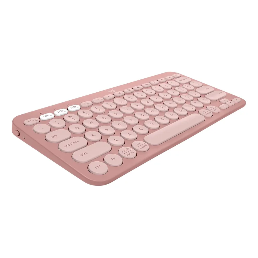 Teclado Bluetooth Logitech Pebble Keys K380s rosa