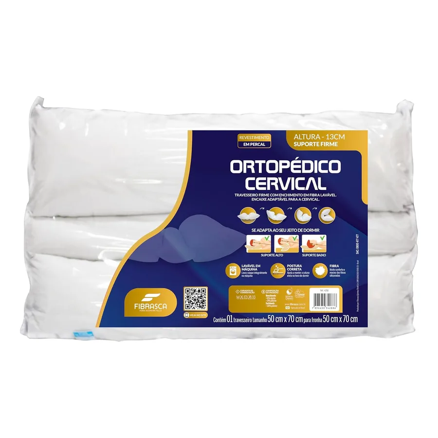 Travesseiro Ortopédico Cervical Fibrasca B08YWSVCX7