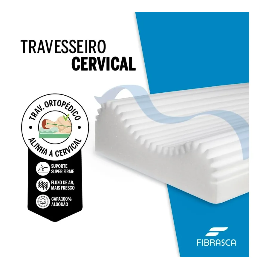 Travesseiro Fibrasca 4275 - detalhe da capa