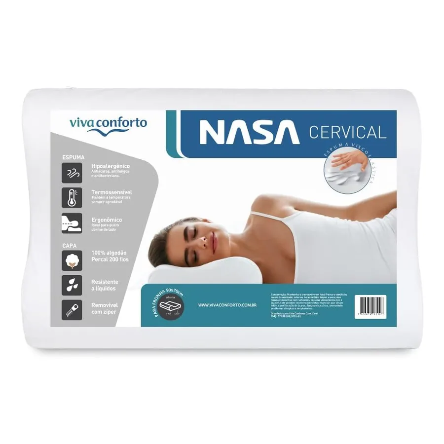 Travesseiro Ortopédico Cervical Viva Conforto