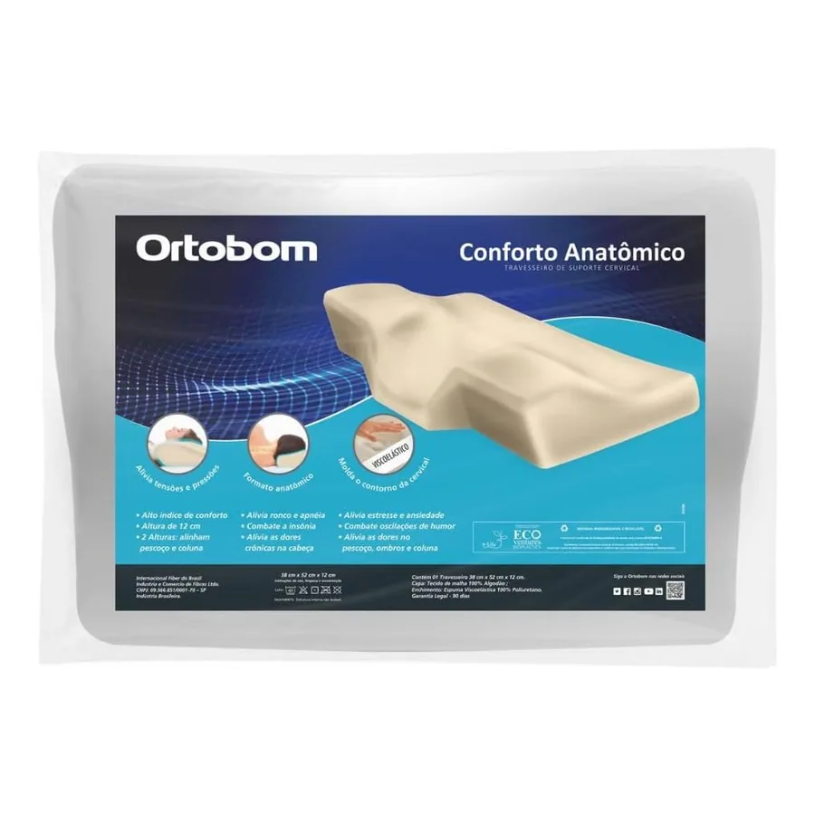 Travesseiro Ortopédico Ortobom