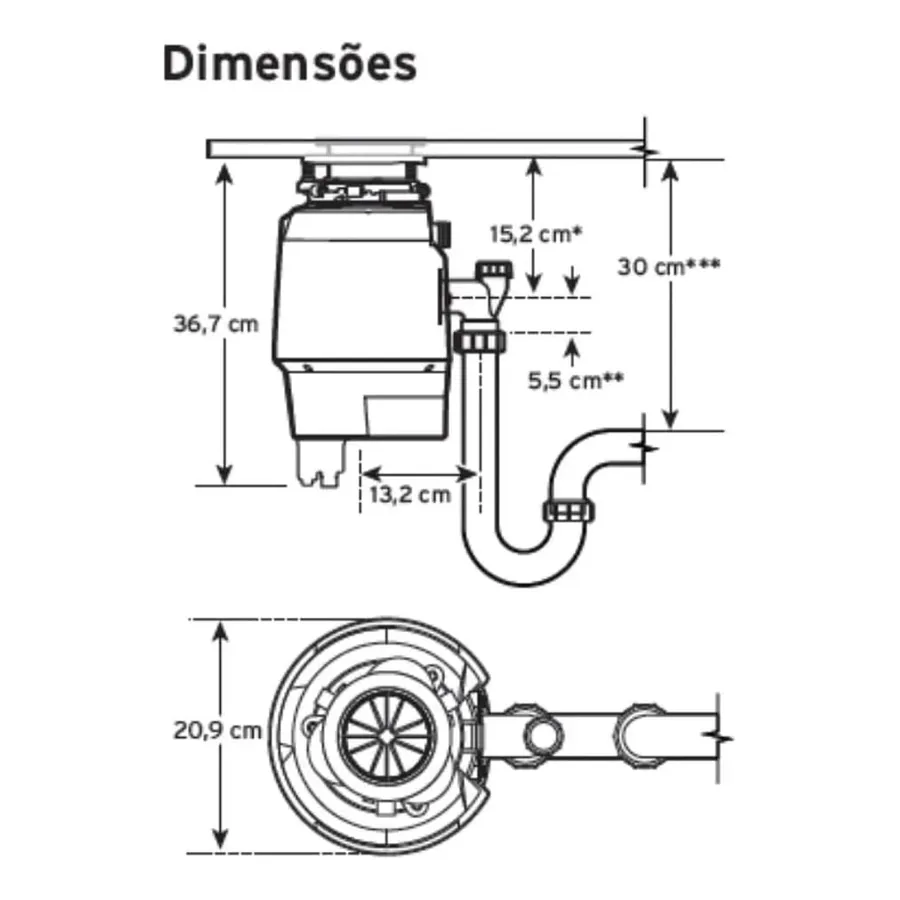 Triturador de Alimentos Insinkerator Premium 550 Sr, imagem 4