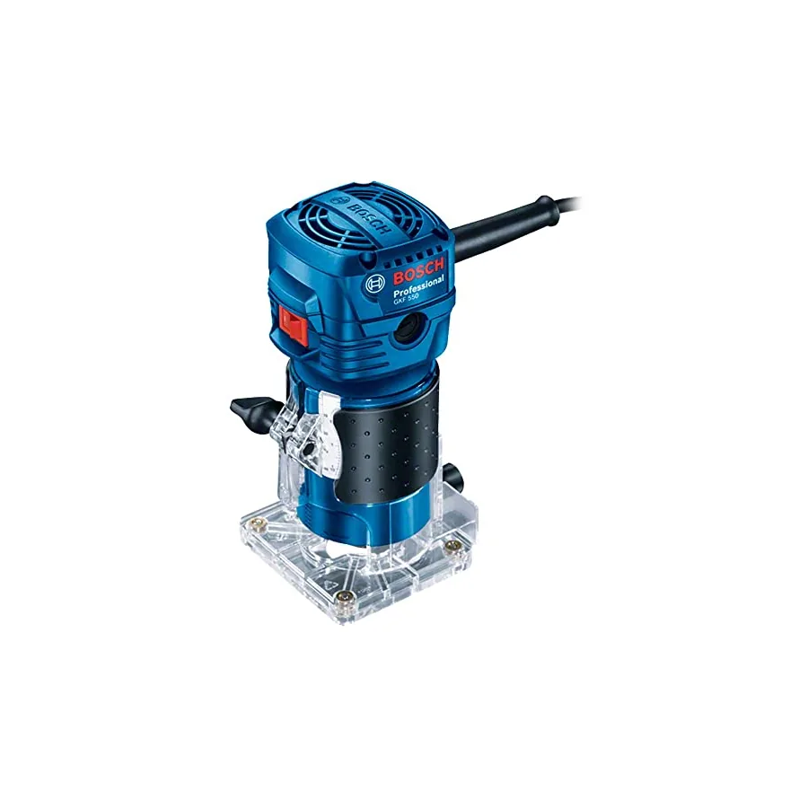 Bosch GKF 550 detalhe da base transparente