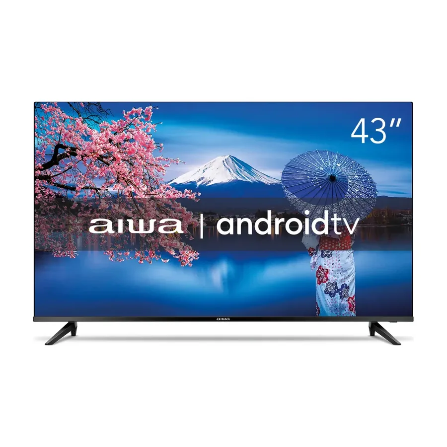 Smart TV Aiwa 43" AWS-TV-43-BL-02-A frontal