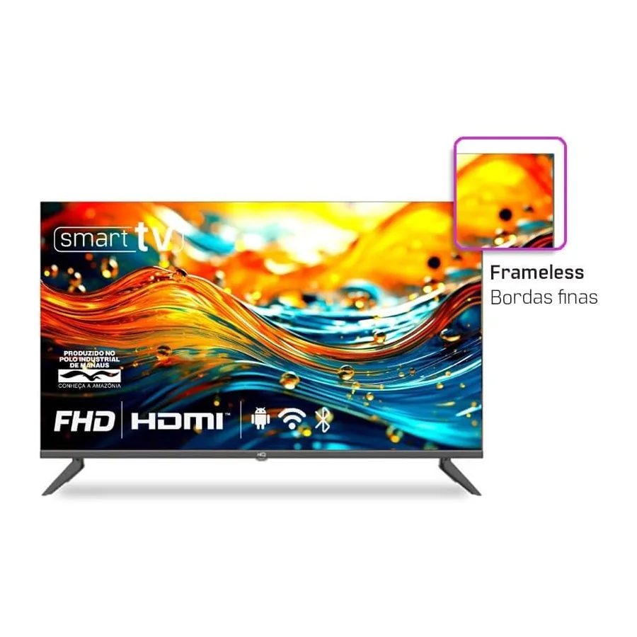 Smart TV HQ 43" HQS43NKHM, imagem 4