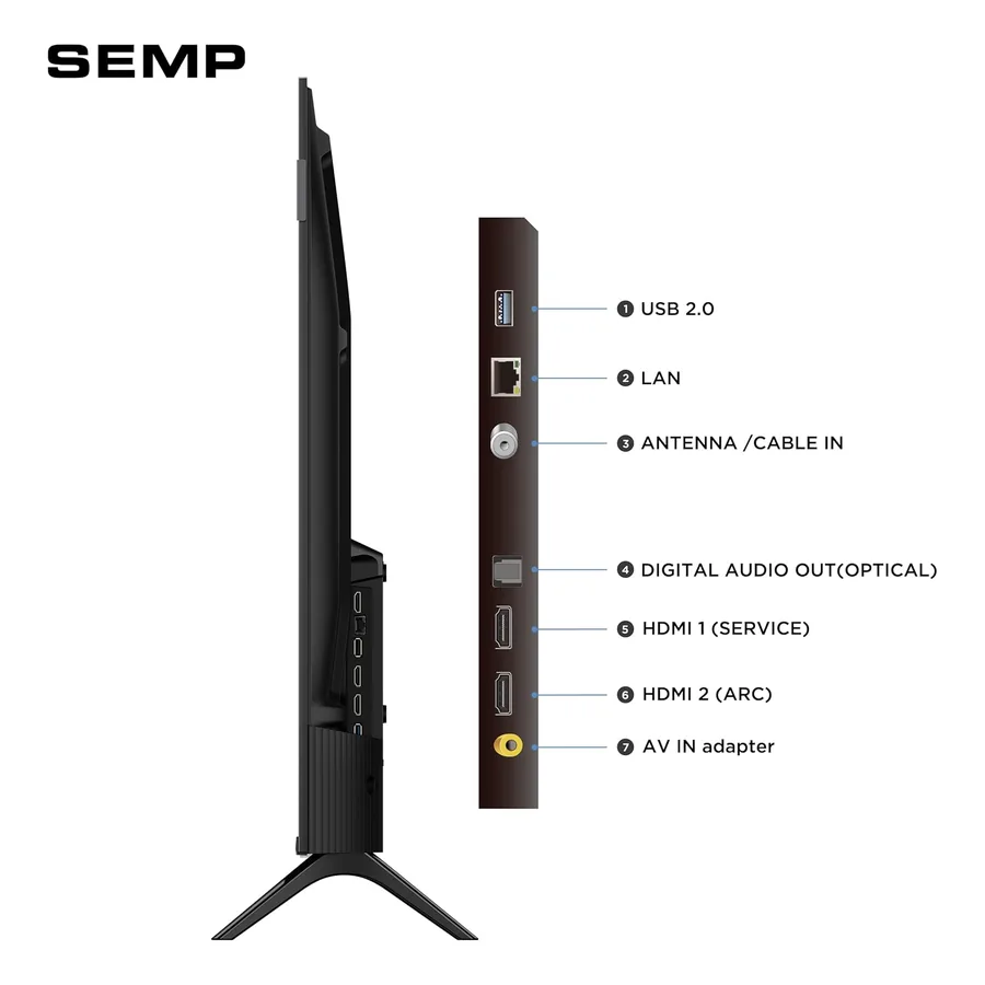 Smart TV SEMP 43” 43S42, imagem 4