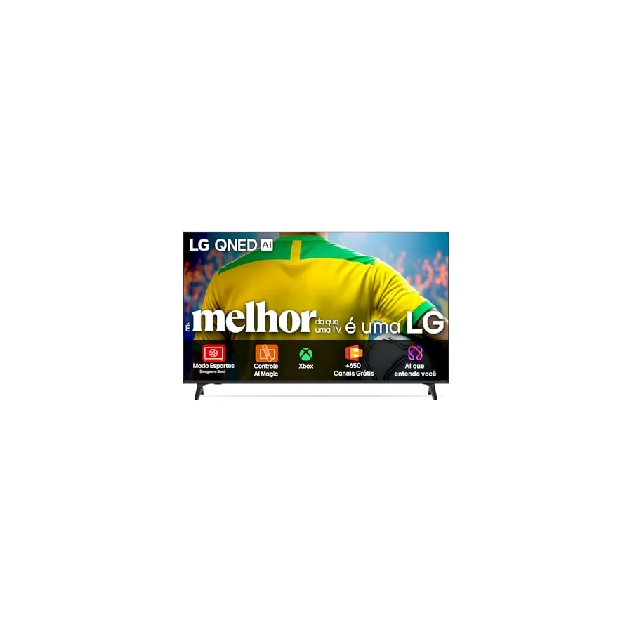 Detalhe do controle AI Magic da LG QNED73