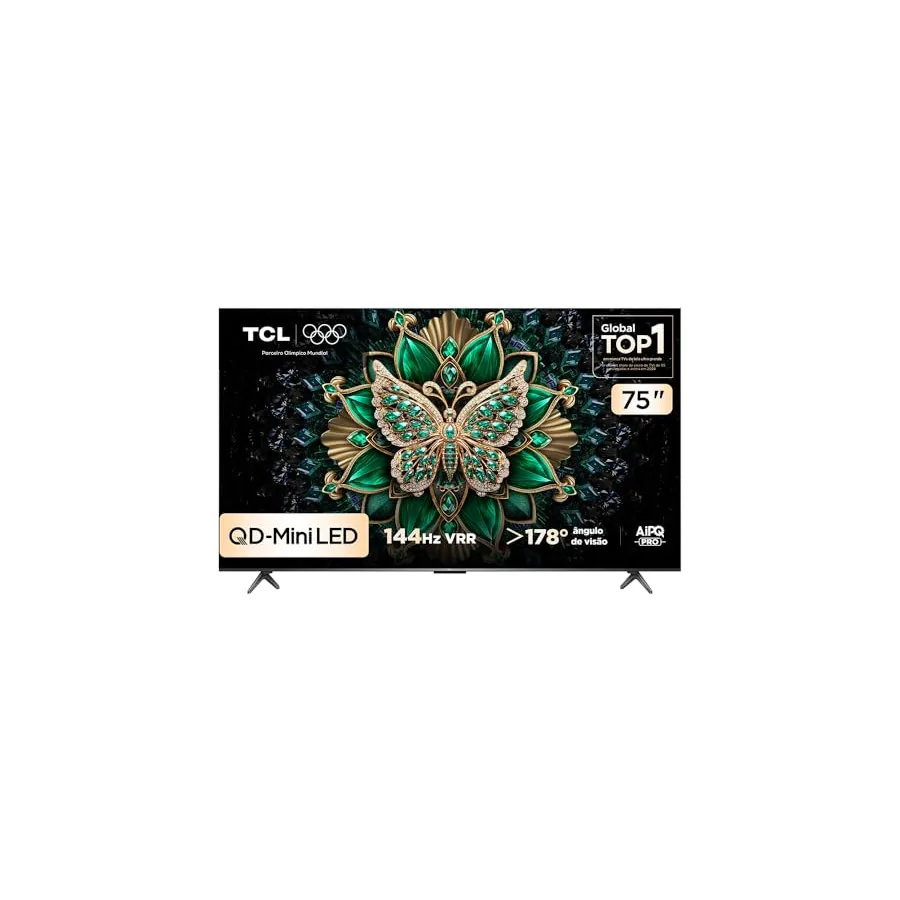 TV 4K TCL 75C6K frontal