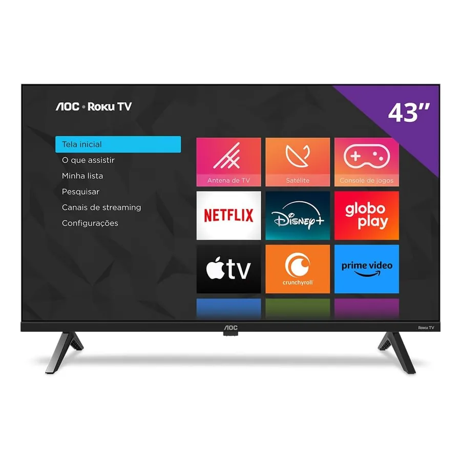 Smart TV AOC 43" entradas HDMI