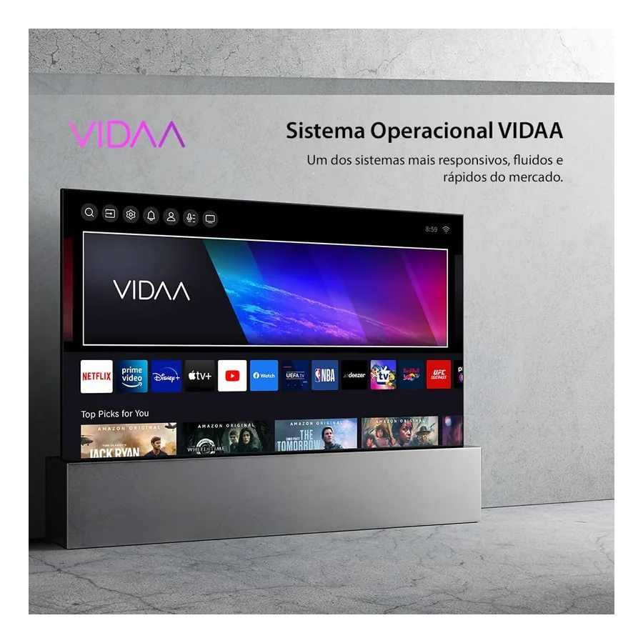 TV QLED 55” Toshiba TB060E, imagem 4