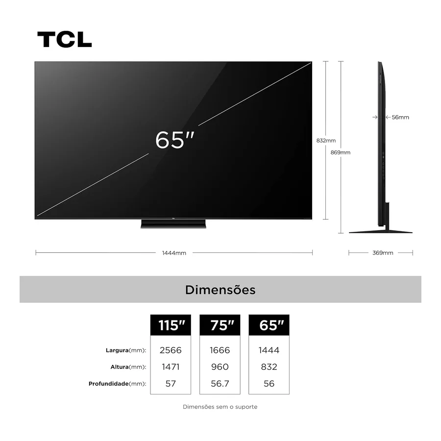 TV QLED 65" TCL 65C7K, imagem 4