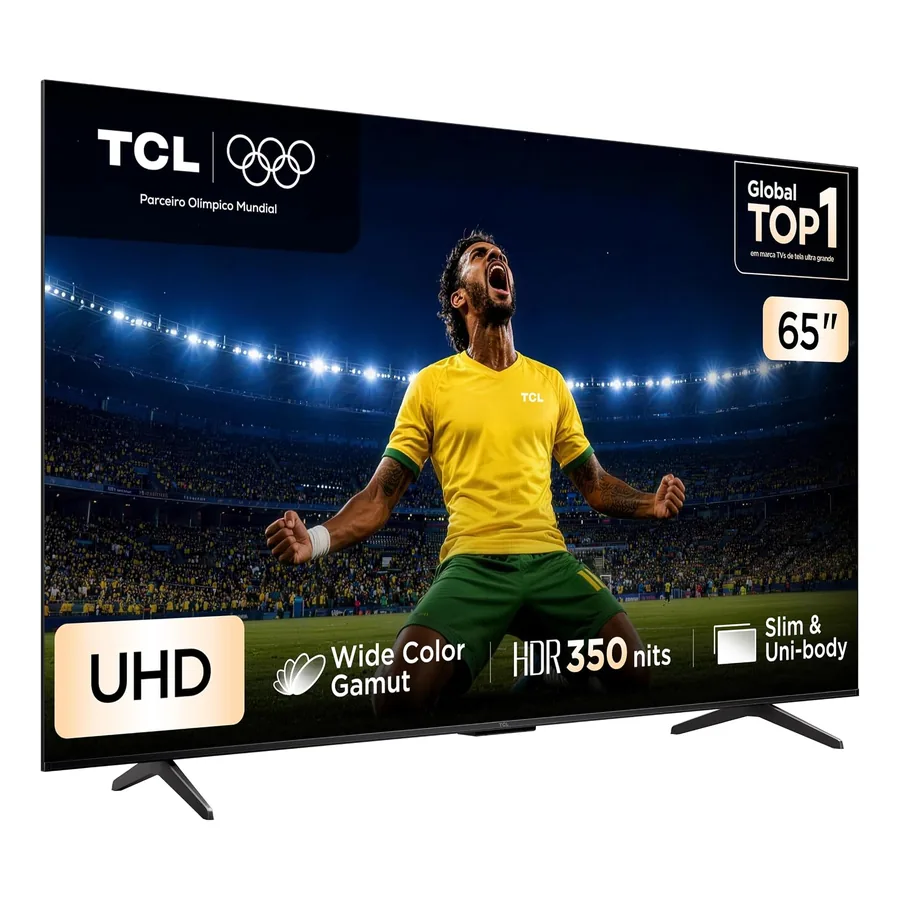 Smart TV TCL 65" P755 base metálica