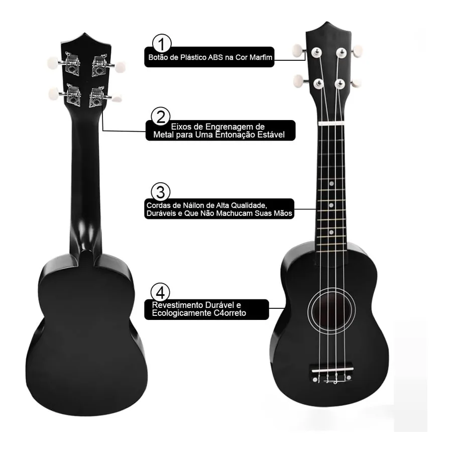 Ukulele Basswood B0FGDMRY8C, imagem 4