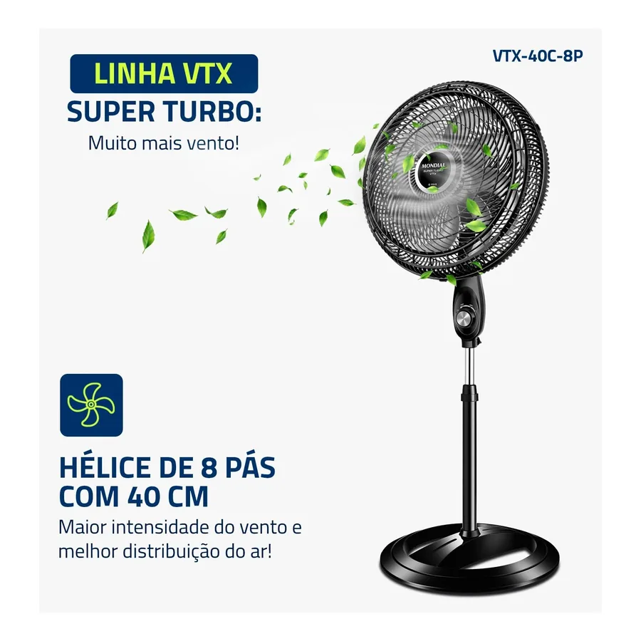 Ventilador de Coluna Mondial Super Turbo, imagem 4