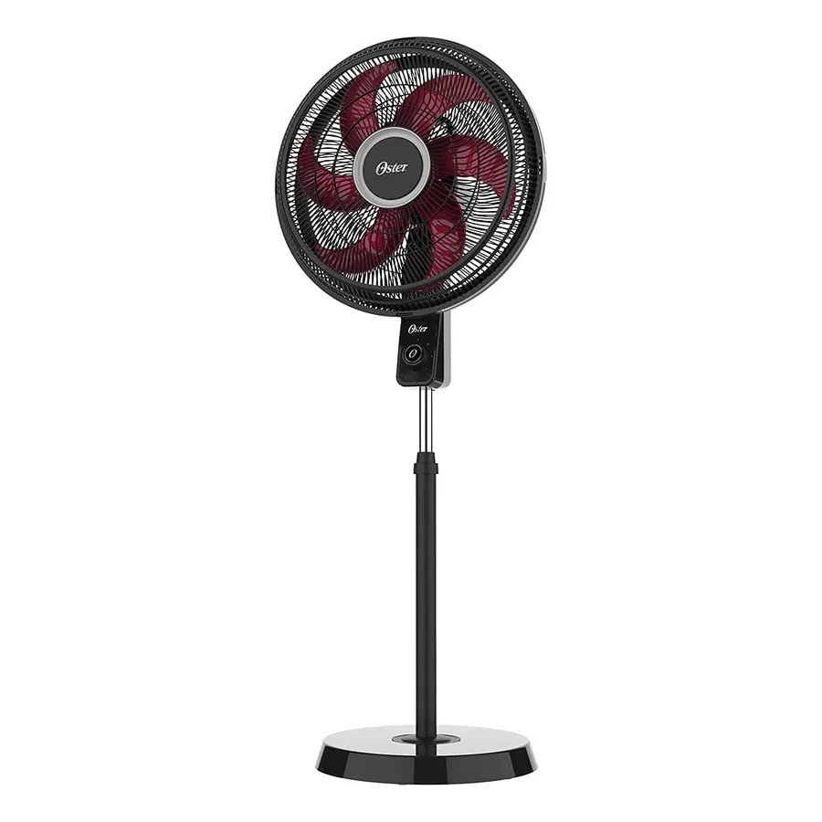 Ventilador Oster Power Fresh 40cm preto e vermelho