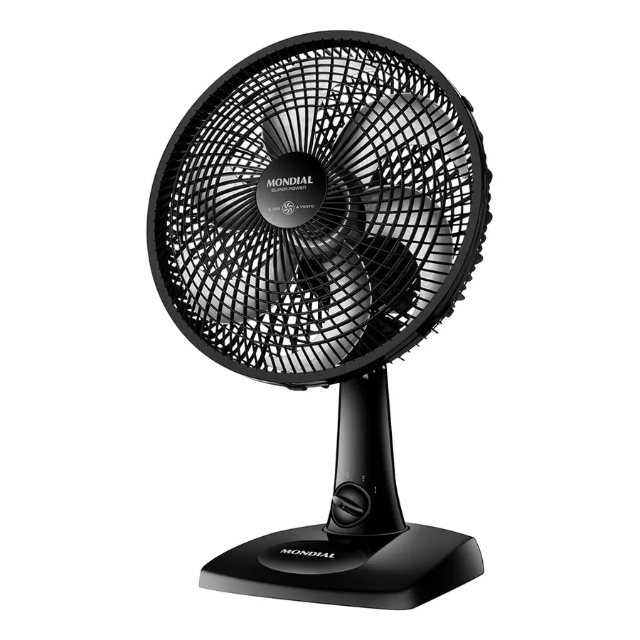 Ventilador de Mesa Mondial Super Power vista frontal