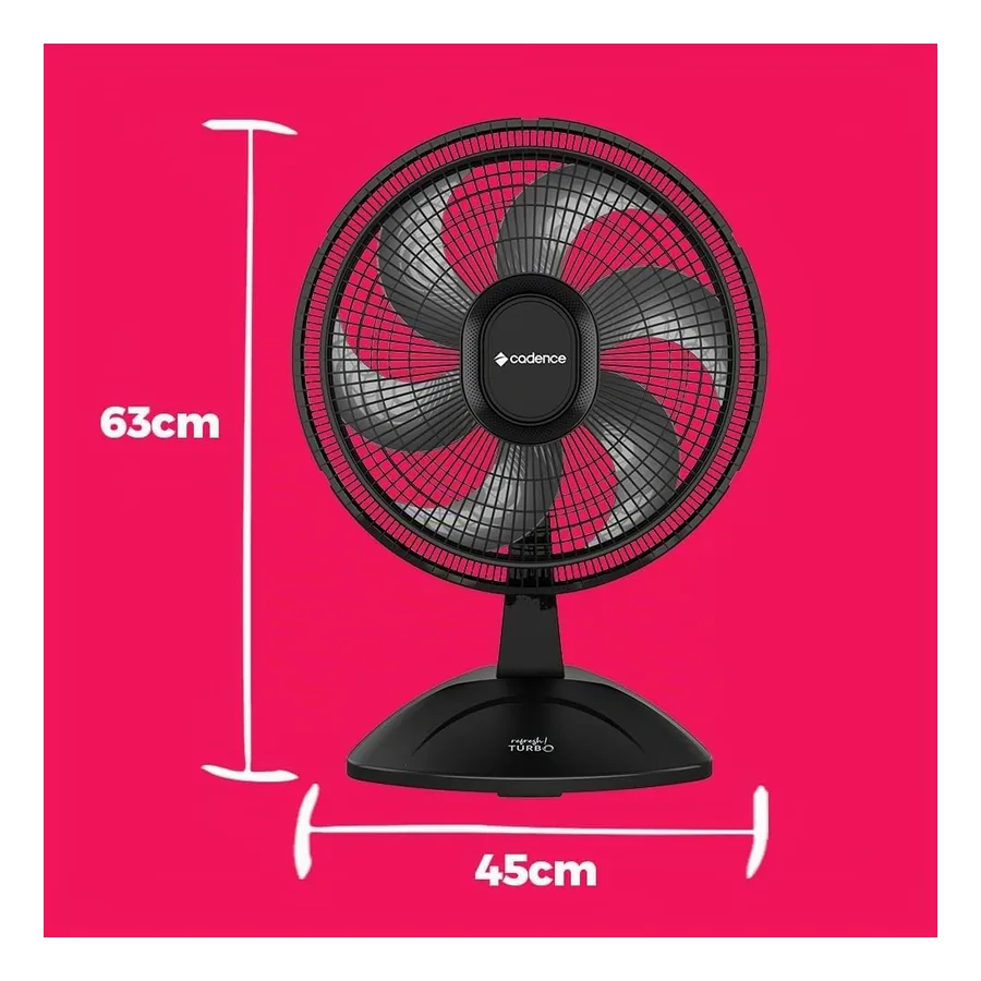 Ventilador de Mesa Cadence Refresh Turbo, imagem 4