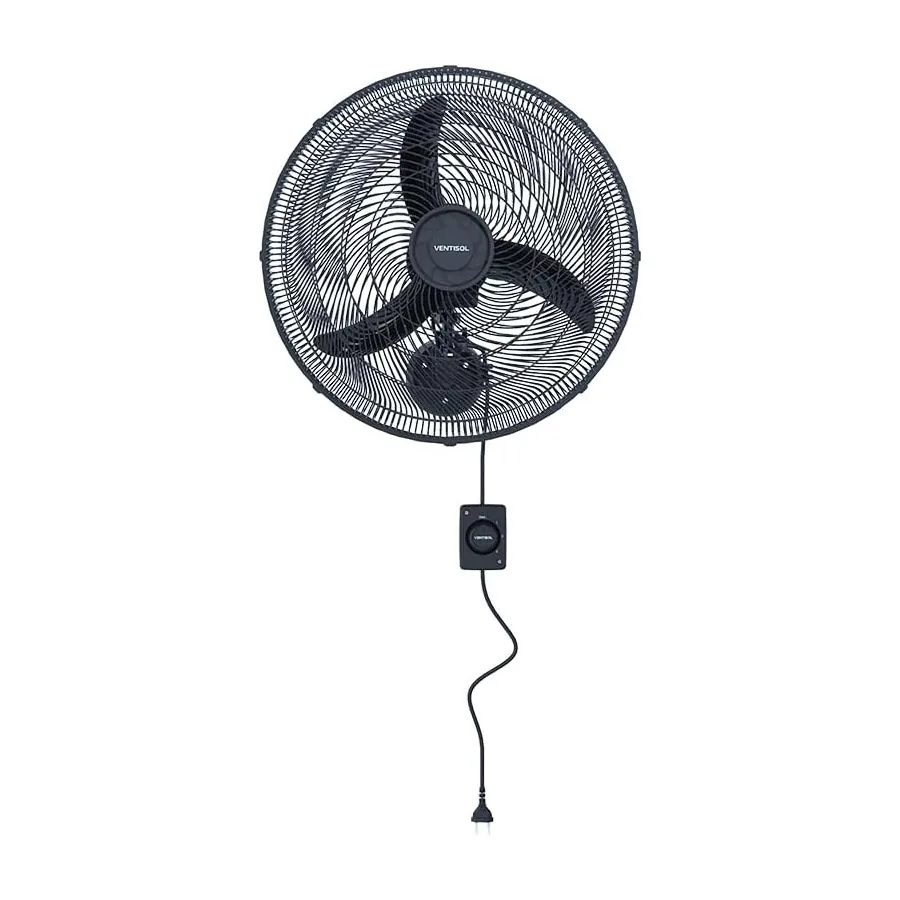 Ventilador de parede Ventisol New Comercial preto 50cm