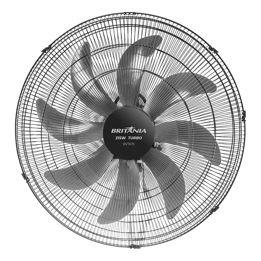 Britânia BVT675 ventilador de parede 51cm preto