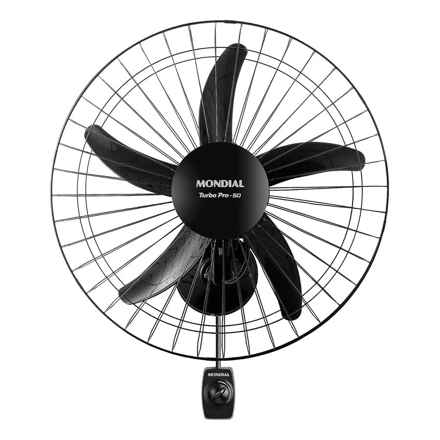 Mondial Turbo Pro-50 ventilador de parede 50cm preto
