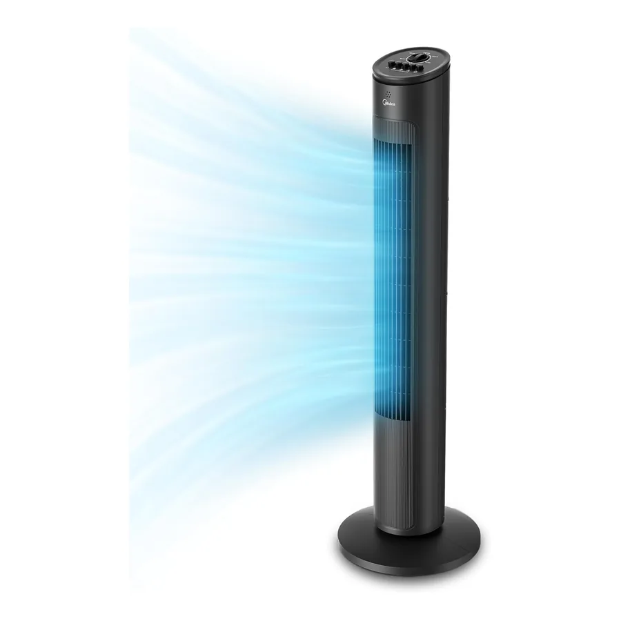 Ventilador de torre Midea preto 1m