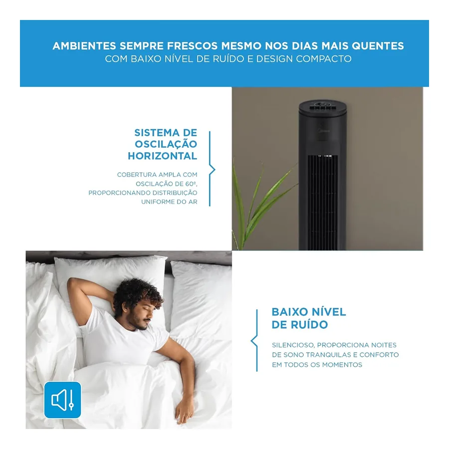 Ventilador de Torre Midea VTMP1, imagem 4