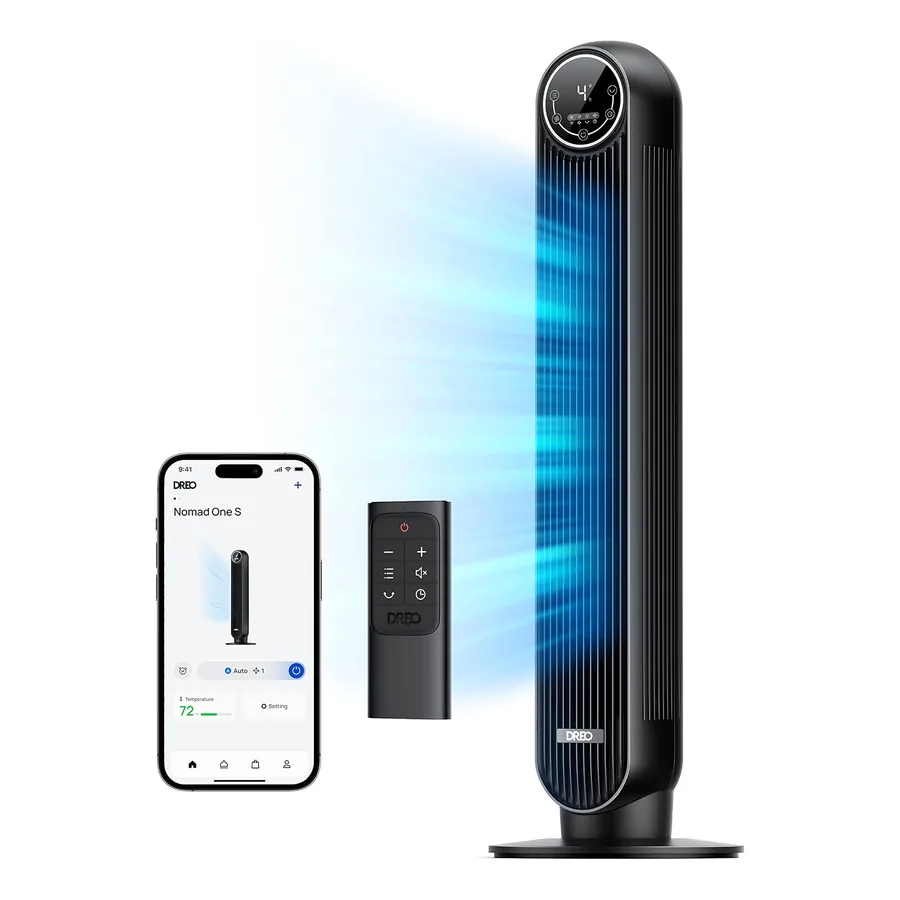 Ventilador de torre inteligente Dreo preto