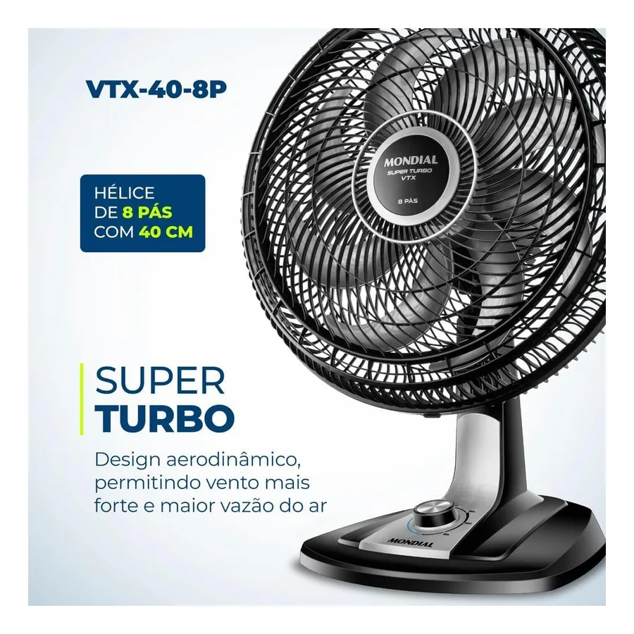 Ventilador de Mesa Mondial Super Turbo, imagem 3