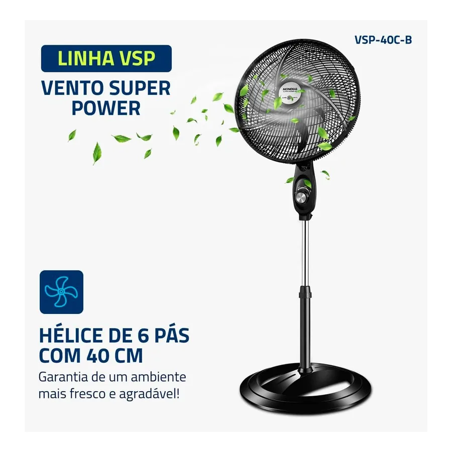 Ventilador de Coluna Mondial Super Power, imagem 3