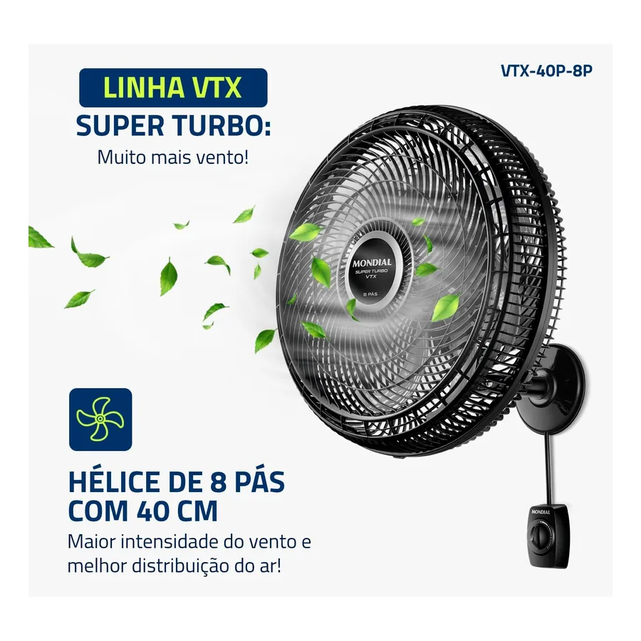 Ventilador de Parede Mondial Super Turbo, imagem 3