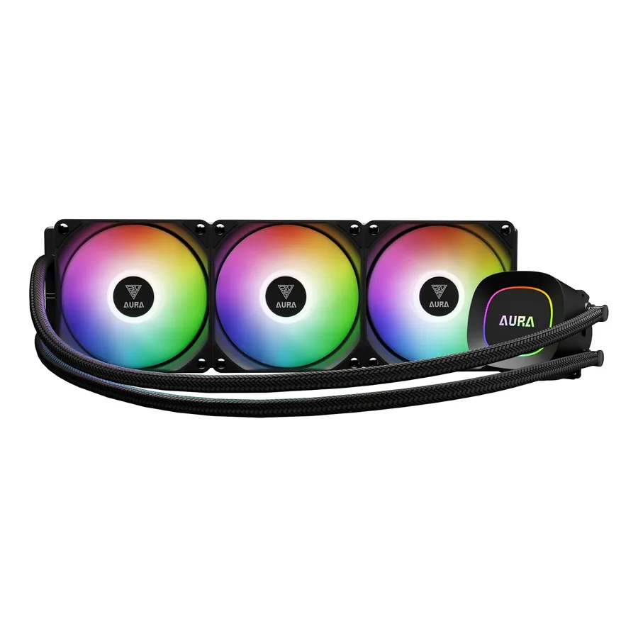 Gamdias Aura GL360 radiador 396x120x27mm ARGB