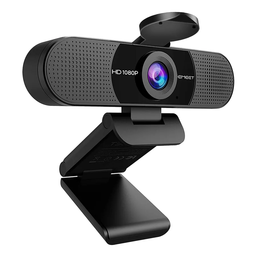Webcam EMEET C960 com capa removível e design externo
