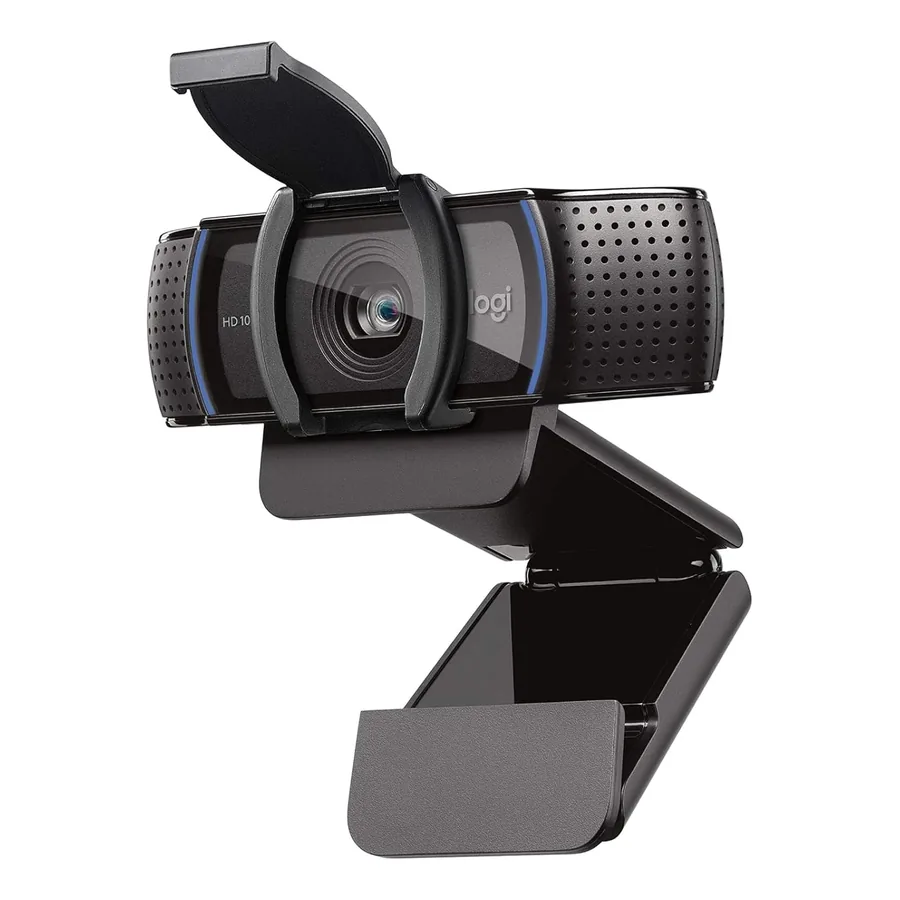 Webcam Logitech C920e com capa de privacidade