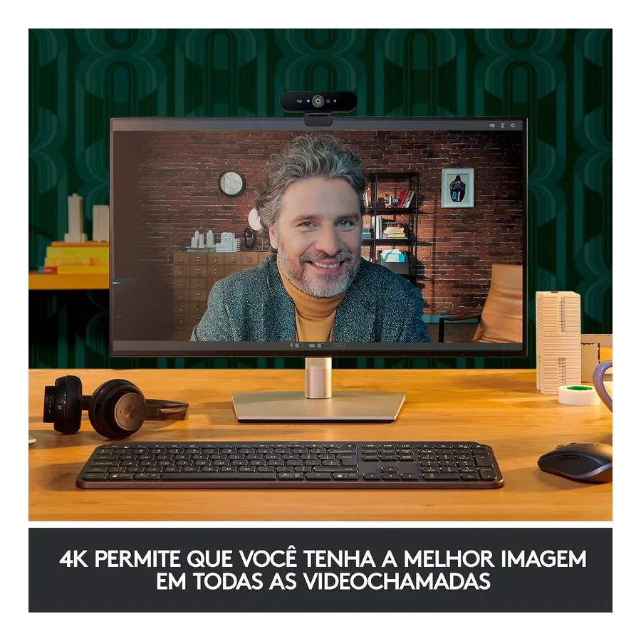 Detalhe do protetor de privacidade da Brio 4K