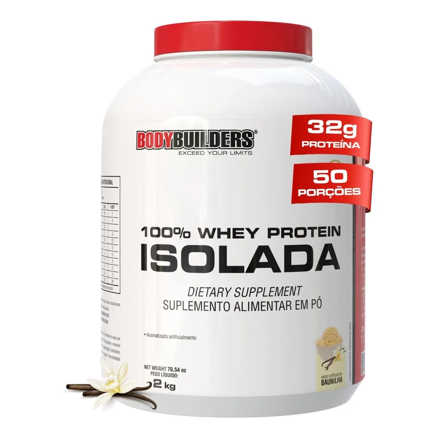 Whey 100% Isolada Bodybuilders baunilha 2kg
