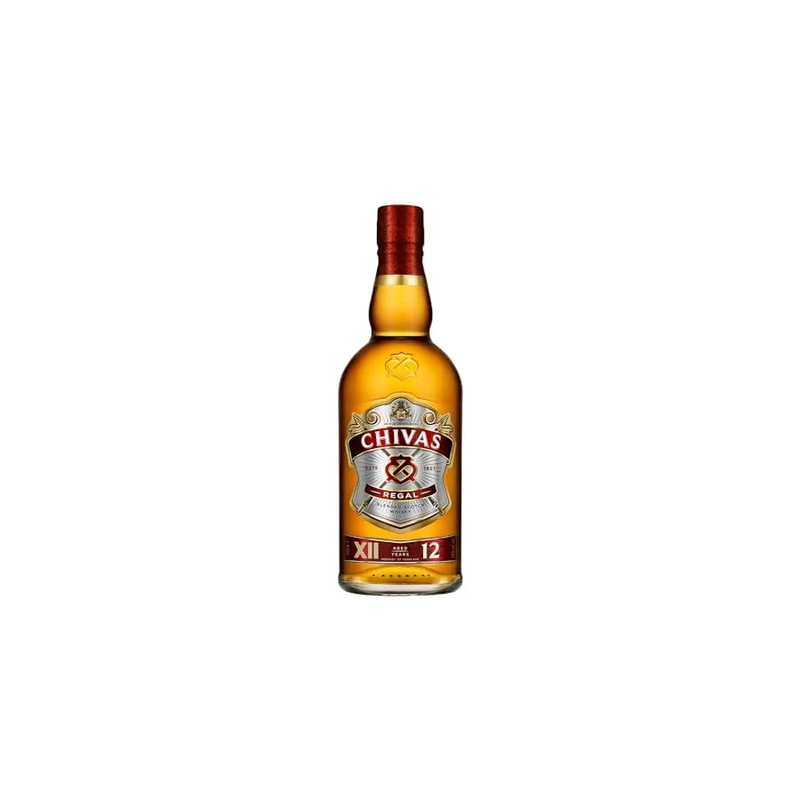 Garrafa Chivas Regal 12 anos em pé