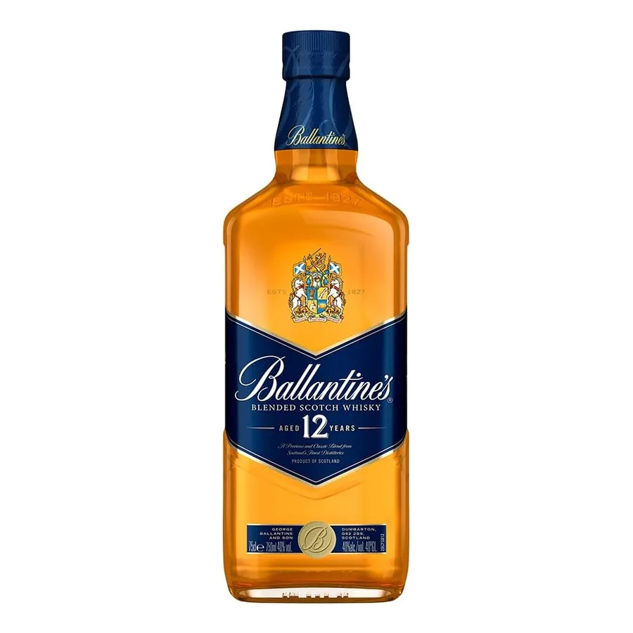 Garrafa do Whisky Ballantine's 12 anos