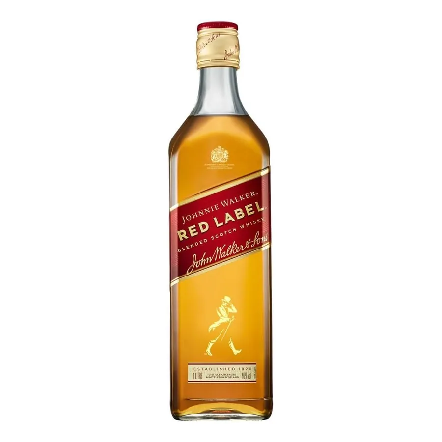 Garrafa do Whisky Johnnie Walker Red Label