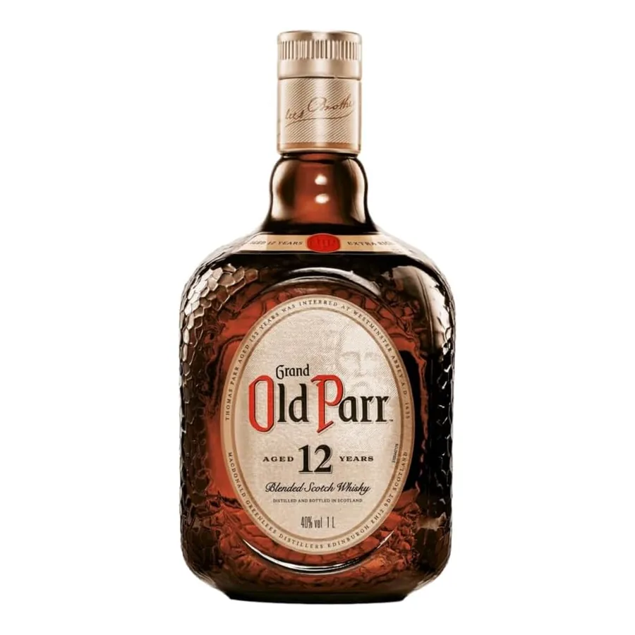 Garrafa do Whisky Old Parr 12 anos