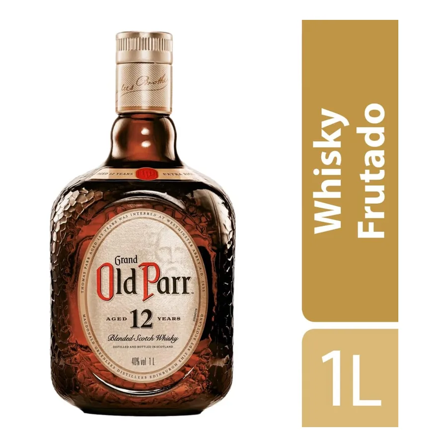 Rótulo Old Parr 12 anos