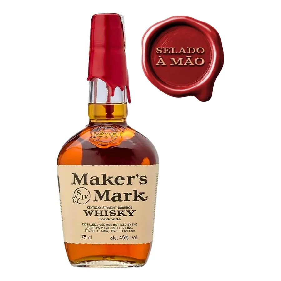 Detalhe da cera Maker's Mark