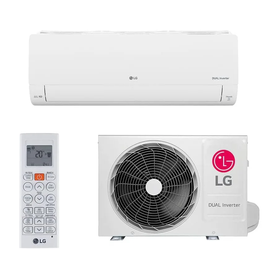 LG Dual Inverter Voice 9.000 BTUs ar-condicionado branco