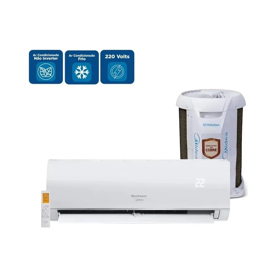 Springer Midea 9.000 BTUs Split Hi Wall 42AFFCI09S5, imagem 4
