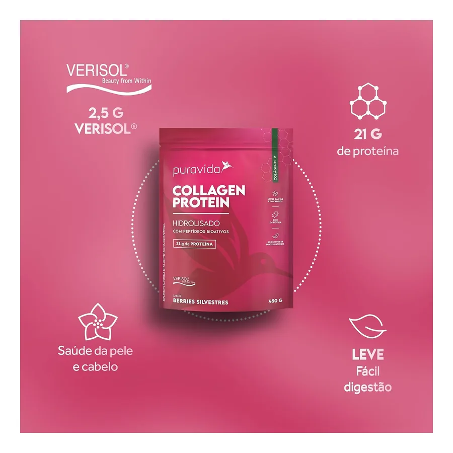 Puravida Collagen Protein - instruções