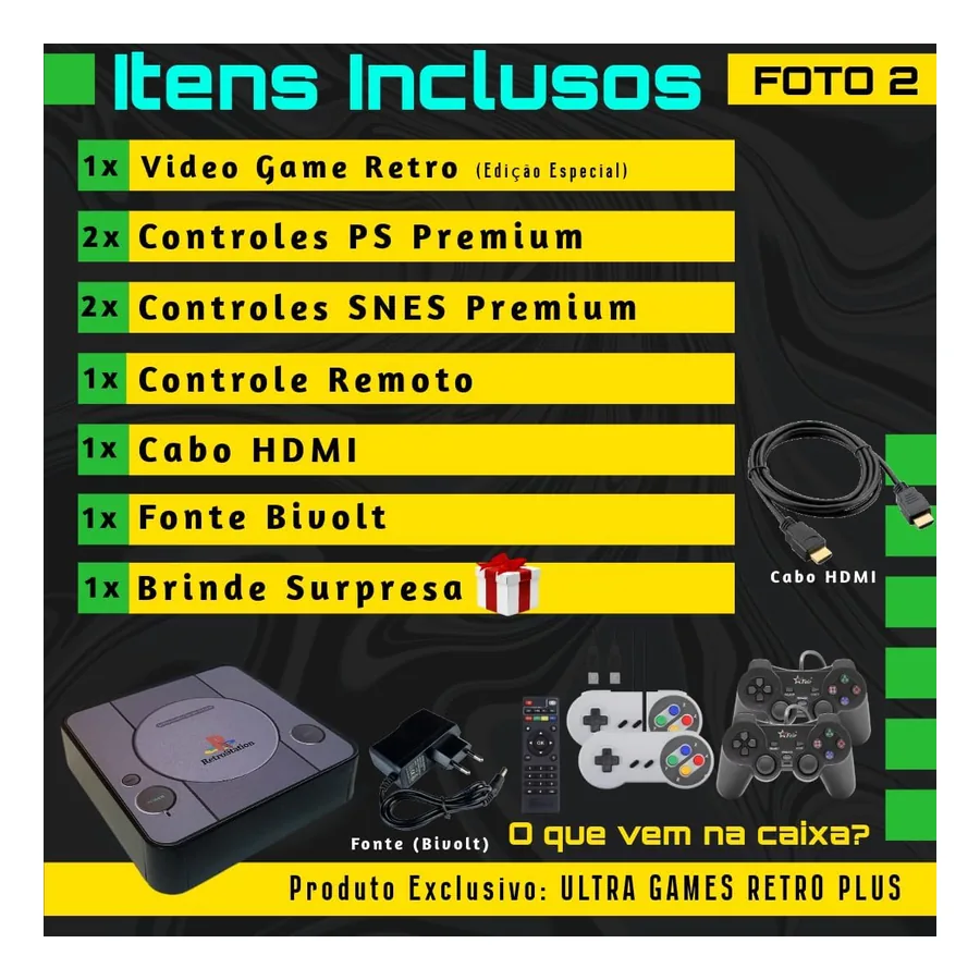 Caixa do produto UltraGames Retro Premium