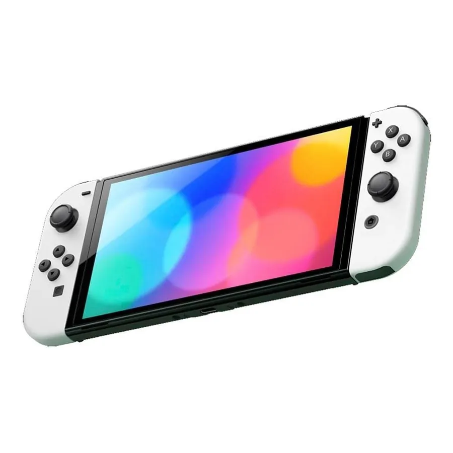Switch OLED na base conectada à TV